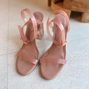 Transparent Pink Women's Sandals